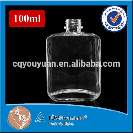 spirits packaging high flint glass screw cap square 150ml glass bottle