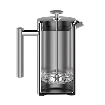 1000ML Stainless Steel 304 Double-walled French Coffee Press