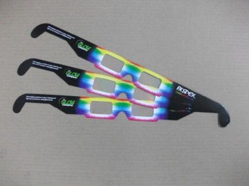 Custom 3d Fireworks Glasses , Kids Rainbow Glasses