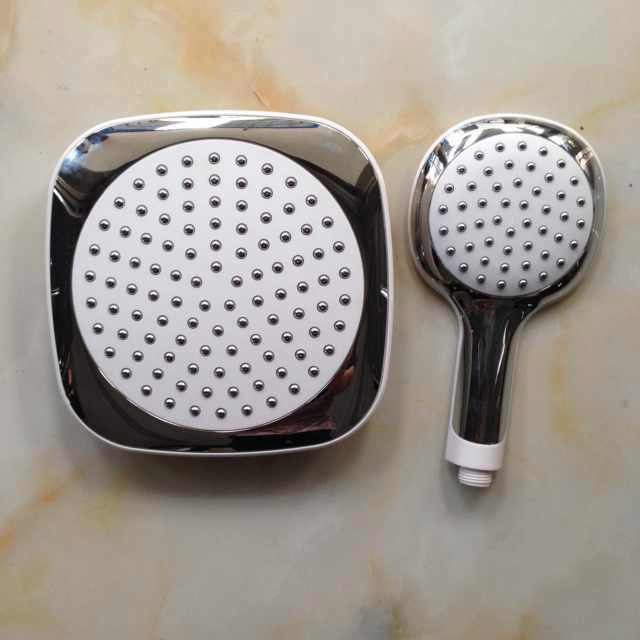 White And Silver Shower Head Set