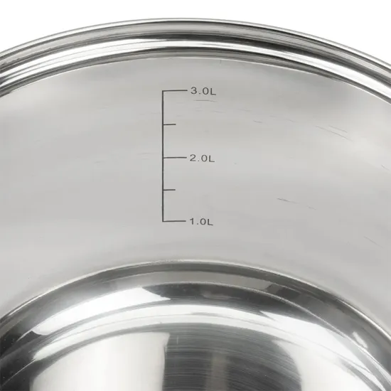 Wholesale Stainless Steel Casserole Set with Glass Lid for Kitchen Cookware