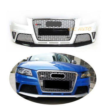 ホットセールRS4スタイルボディキットフロントバンパーアウディA4/S4（B8）2008-2012のグリル付き