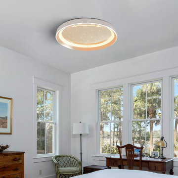 Modern Minimalist LED Ceiling Light - Aluminium D50CM Round Lamp for Master Bedroom