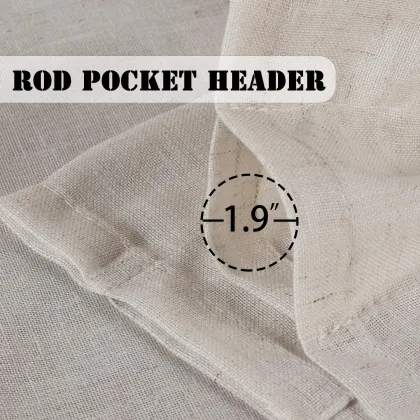 Flax Curtain Valance Small Window Curtains