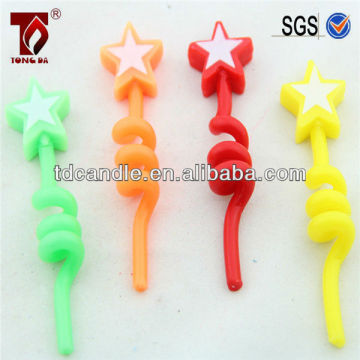 wax birthday cake shaped candles birthday Candle