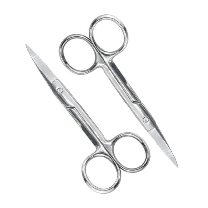 Stainless steel beauty nail tools eyebrow scissors metal beard scissors