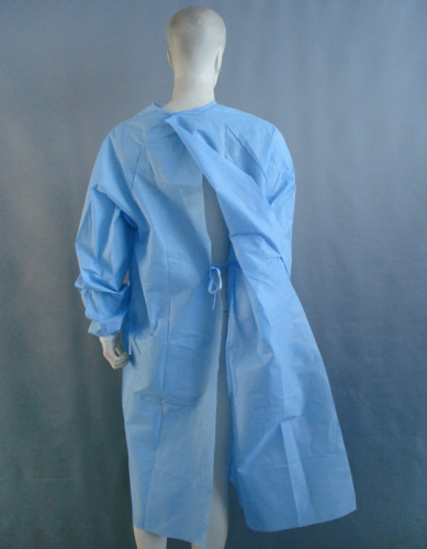 Disposable PP/PE/PP+PE/CPE/SMS Non-Woven Standard Surgeon Gown