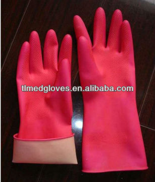 55g latex household gloves pink
