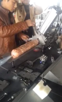 Pneumatic Beef Steak Clipper Machine for Beef Roll Production