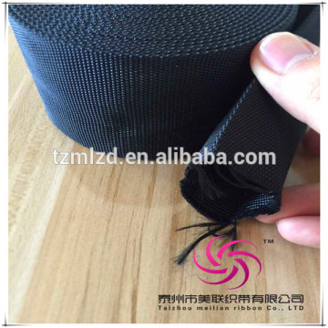 Black Tubular nylon webbing 20mm