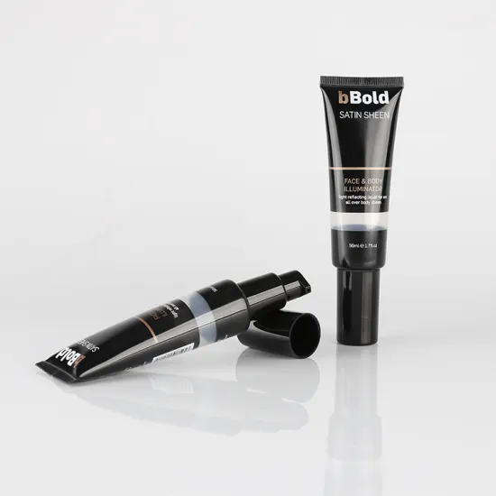 Competitive price plastic cosmetic  squeeze airless pump CC cream liquid foundation tube packaging