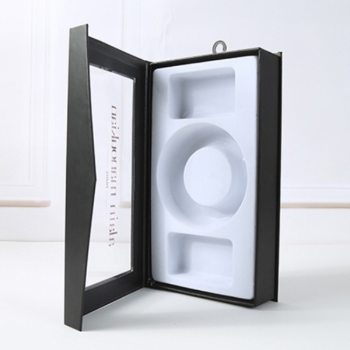 Caja de cinturón magnético con ventana y percha