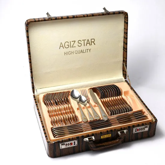 24PCS/48PCS/96PCS/108PCS Customize Set High Quality Code Case Stainless Steel Cutlery Set