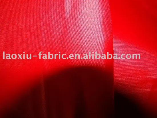 210T taffeta polyester fabric with PU coated fabric