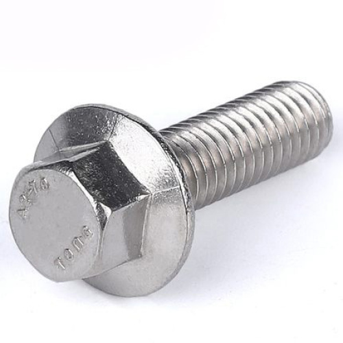 DIN6921 Hexagon bolt with flange Knurled Flange Bolt