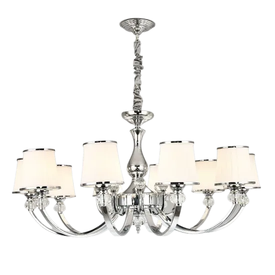 Modern Chrome Chandelier LED Lighting for Luxury Living Room and Bedroom