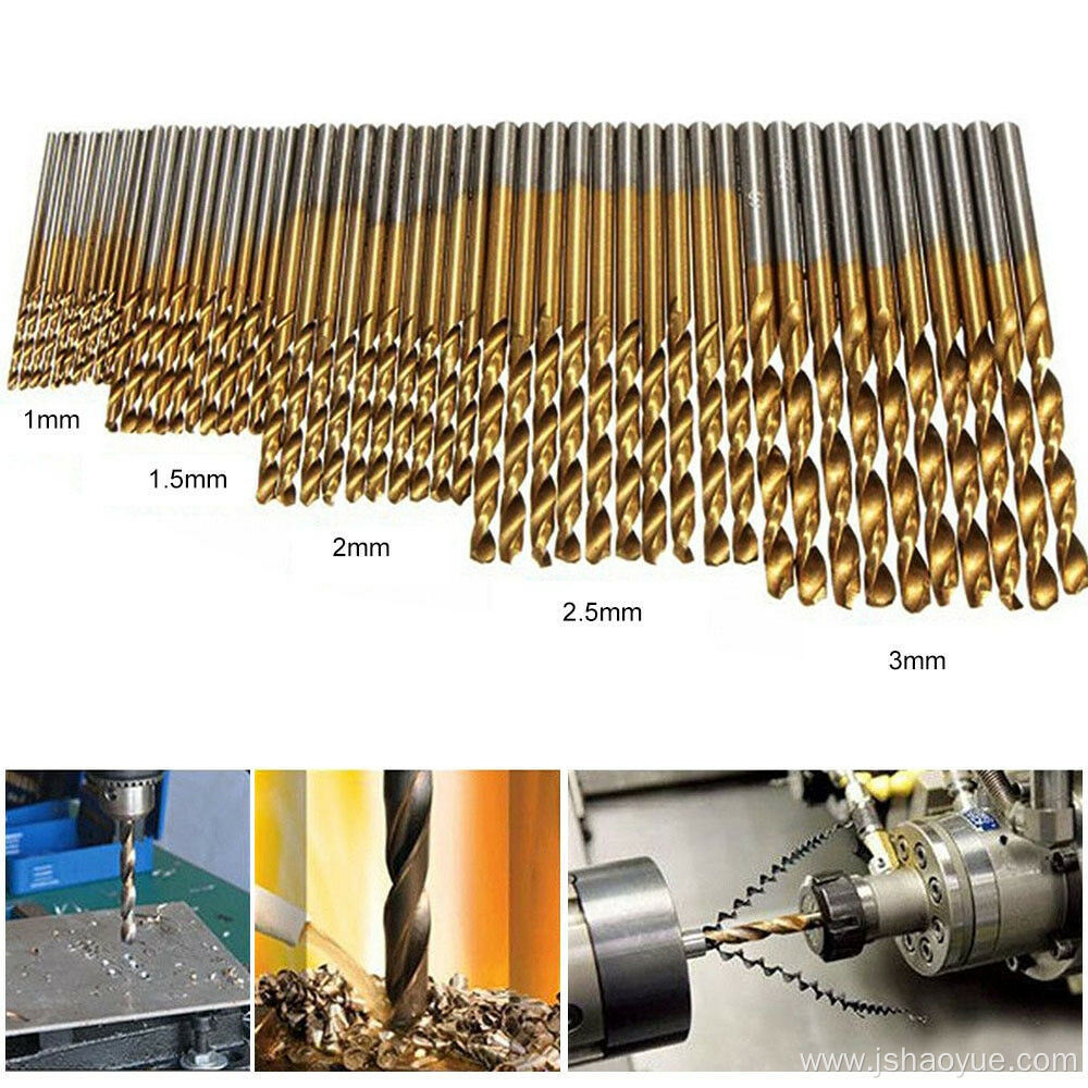 50PCS High Speed Steel Twist Drill Drill Bit