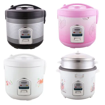 New Rice Stainless Steel Black Cooker Steamer - 4L/5L/7L Rice Cooker