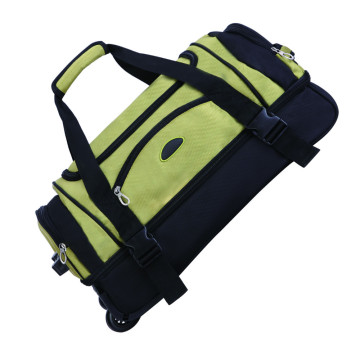Outdoor sports gym trolley golf travel bag, team club equipments gear rolling wheeled shoulder strap luggage traveling bag