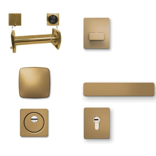 Square Aluminum Door Handle Sets