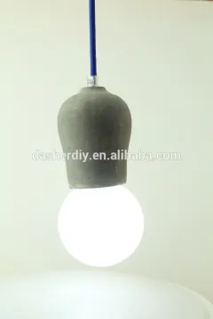 European style concrete lamp with edison bulb