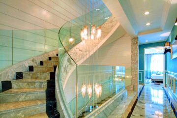 interior glass railing systems stair railing design