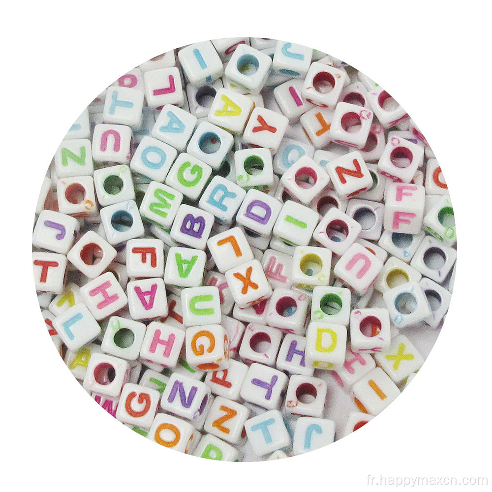 Amazon Hot Vente Aarabic Alphabet Perles pour bracelet