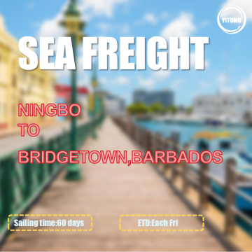 Serviço de frete oceânico de Ningbo a Bridgetown Barbados