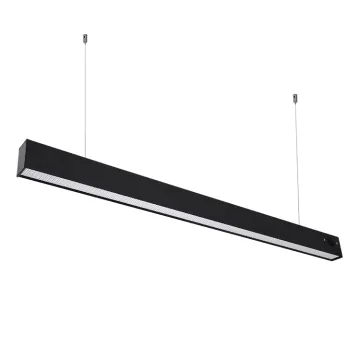 Linkable Pendant Office Lighting: High Power AC100-277V 60W 120W Linear Pendant Light with Honeycomb Diffuser (4ft/8ft)