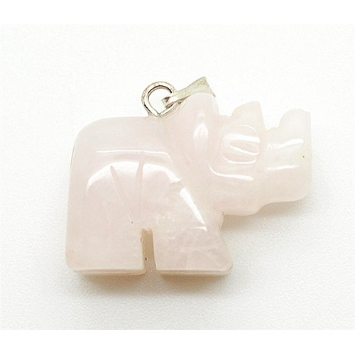 Rhombus Shape Rose Quartz pendant