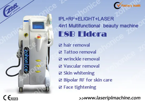 E-light Ipl Rf Skin Rejuvenation , Face Tightening Machine Beauty Equipment
