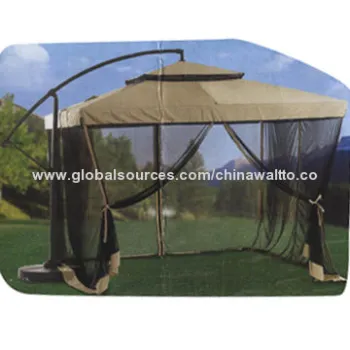 Hanging Umbrella with Mesh, Made of Steel Tube and 180g Polyester Fabric