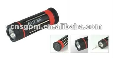 10 in1 Multi Portable Screwdriver Set with 4 LED