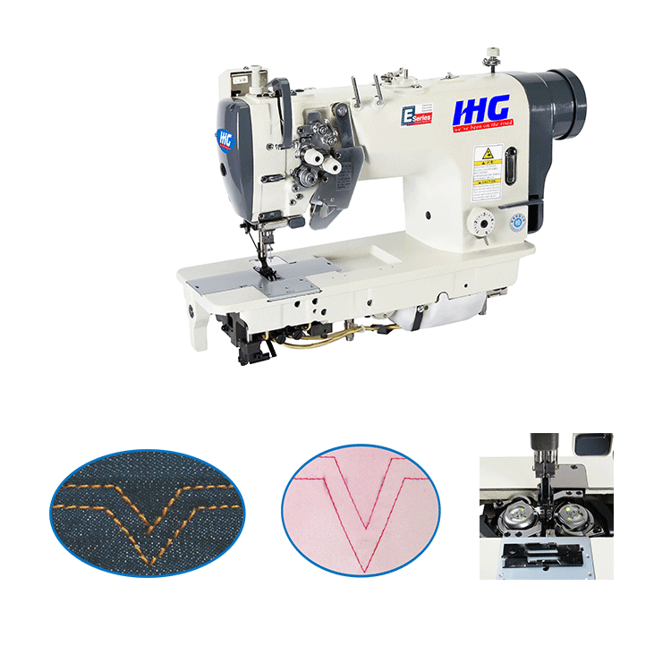آلة خياطة إبرة مزدوجة سبليت بار جيب الجينز