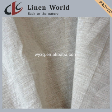 Single Natural 100% Linen 17*21 52*53 63" Greige Fabric For Garment