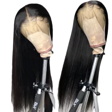 Swiss Lace Frontal Straight Wig Vendor Natural Color Raw Unprocessed Brazilian 100% Cuticle Aligned Human Hair Lace front Wig