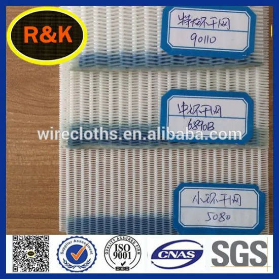 White/blue Polyester Spiral Dryer Fabric conveyor belt