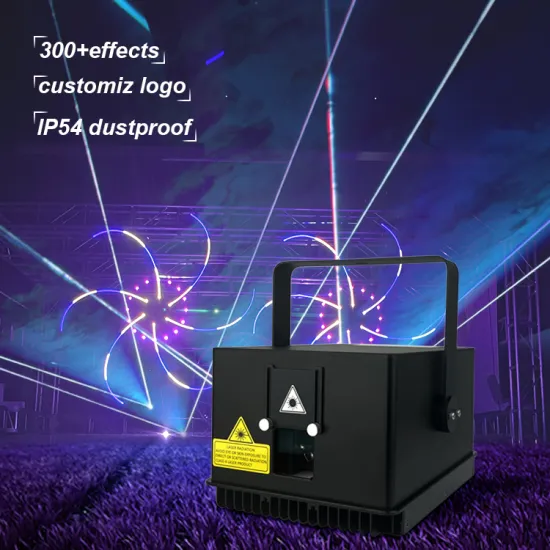 4W Full Color Music-Controlled Waterproof Laser Projector with RGB Animation Lights for FB4 Show and Stage Lighting