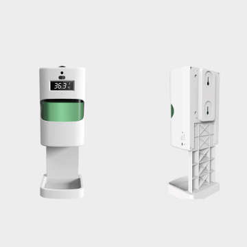 Skrinjar tat-Temperatura tal-wiċċ tal-Ġisem b&#39;Sanitizer Dispenser