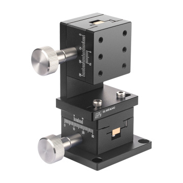 Aliaj de aluminiu Manual cu axa XZ Dovetail Groove Stage 40mm