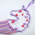 Pendentif tissé de crochet de licorne