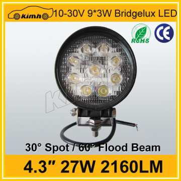 Hotsale 4.3 inch 2160LM 27W offroad led work light 12v 24v
