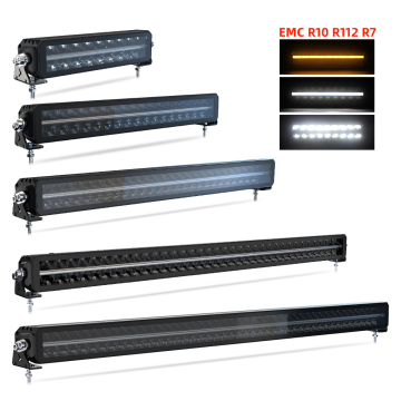 Barra LED fuera de carretera con luz de posición - 12 '' a 42 '' - E -Mark ECE R112 DRL Compatible