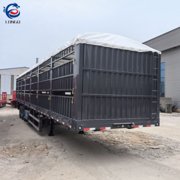 3-Axle Animal Transport Trailer: Pig and Poultry Trailers with Stake Fences