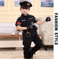 Children Traffic Police Cop Cosplay Costumes Policemen Uniform Girls Pleated Skirt Student Team Halloween Party Performance