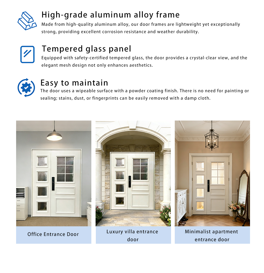 Glass Cast Aluminum Doors-04-X-3