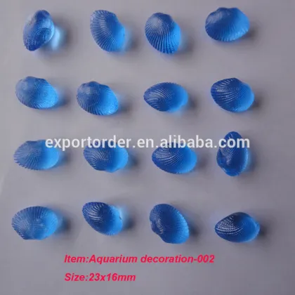 Plastic sea shell for fish tank decoration