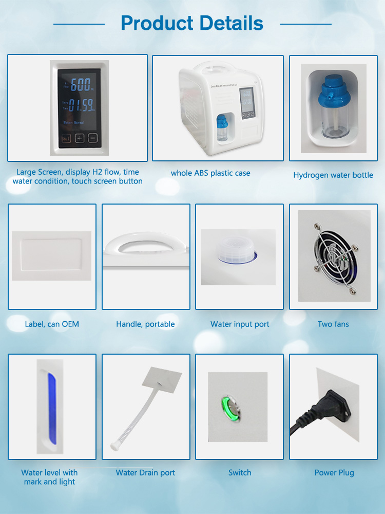 Adjustable Hydrogen Inhaler With 5-10 Year Lifespan (0-600ml/min Flow ...