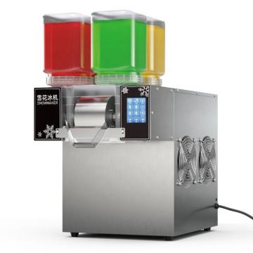 Machine à raser de glace à neige de jus de lait chaud pour les petites entreprises