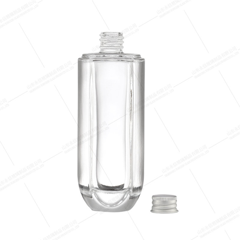 Glass perfume bottle with roll cap customize